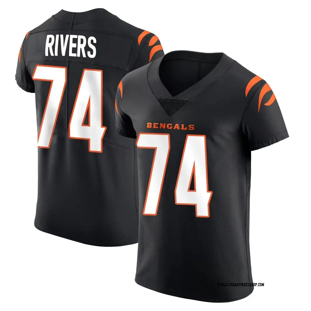 Elite Black Men's Jalen Rivers Cincinnati Bengals Team Color Vapor Untouchable Jersey