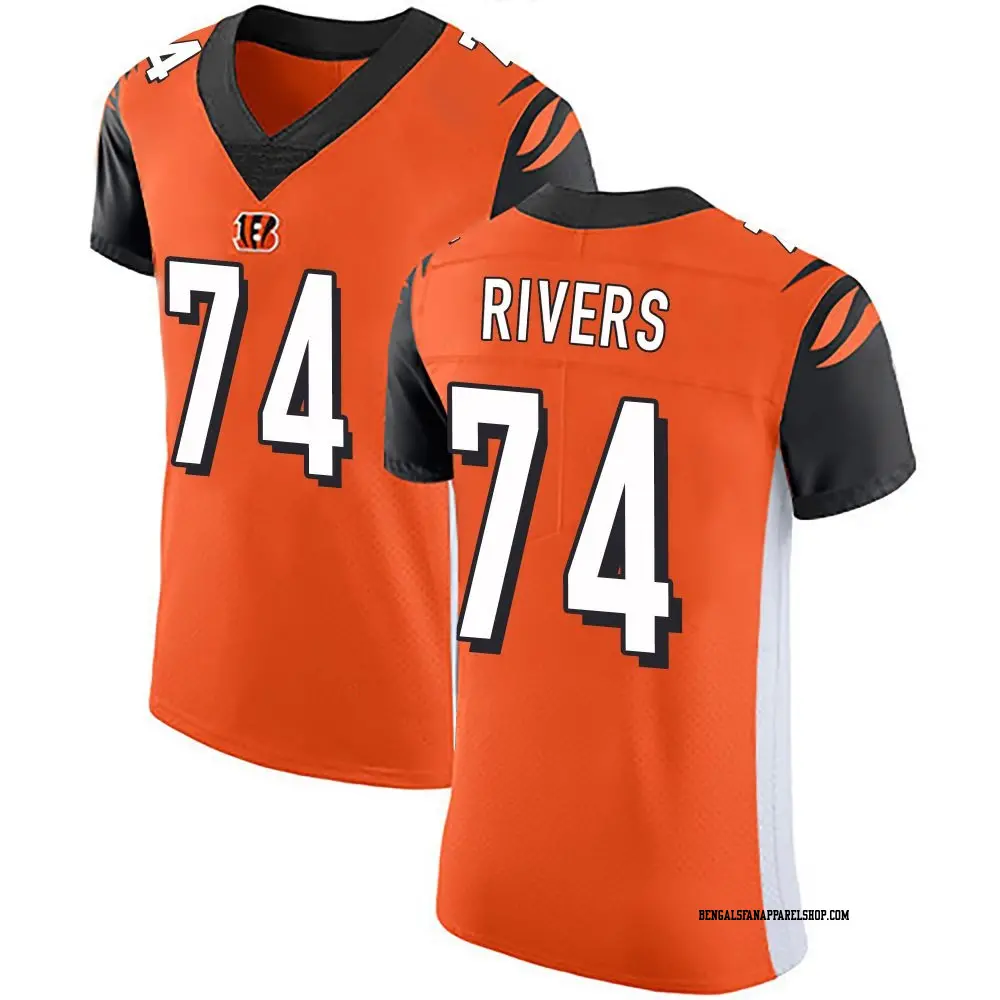 Elite Orange Men's Jalen Rivers Cincinnati Bengals Alternate Vapor Untouchable Jersey