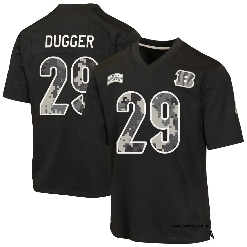 Game Black Men's Kyle Dugger Cincinnati Bengals 2026 Salute to Service Jersey