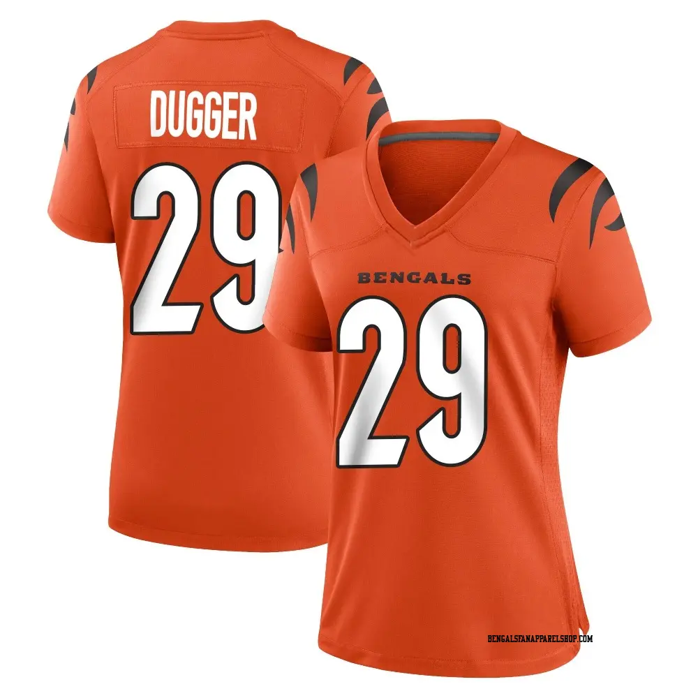 Game Orange Women's Kyle Dugger Cincinnati Bengals Jersey