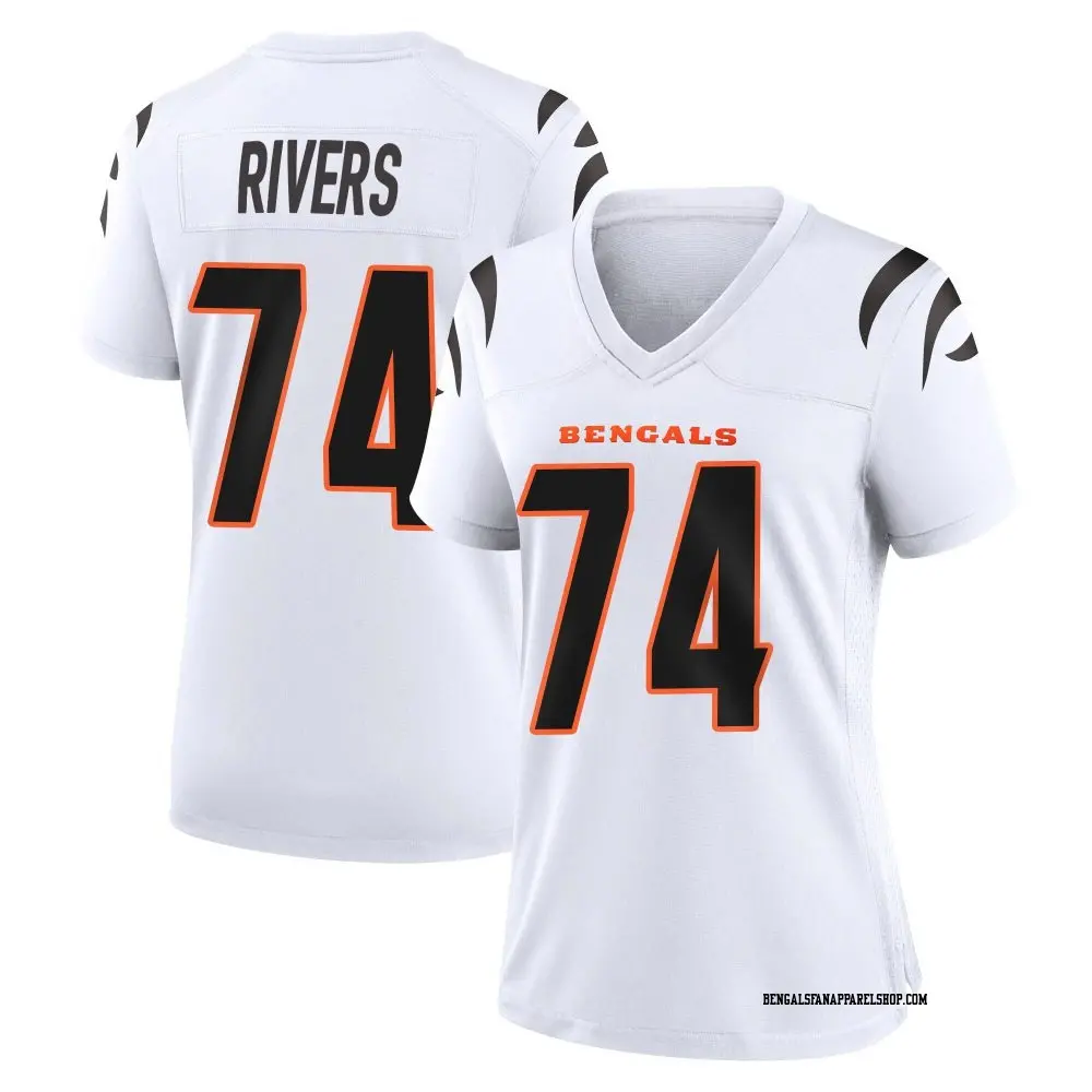 Game White Women's Jalen Rivers Cincinnati Bengals Jersey