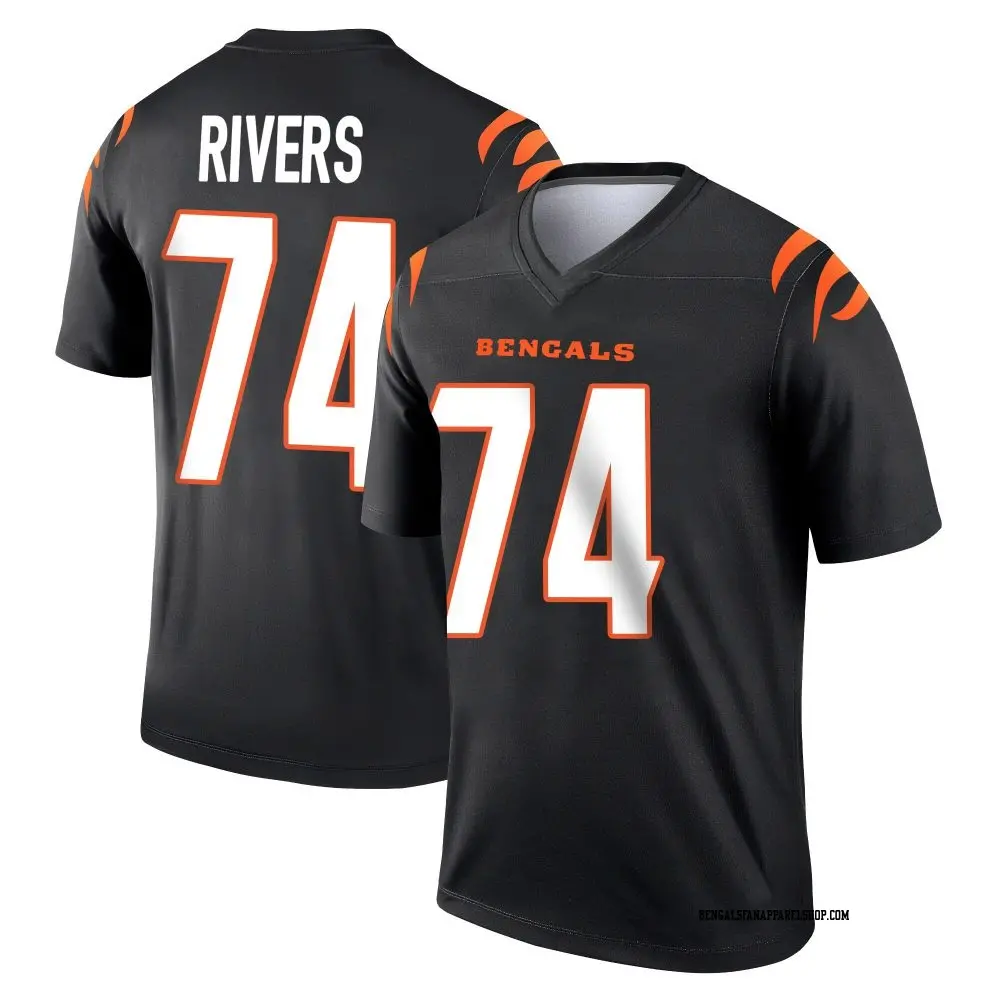Legend Black Youth Jalen Rivers Cincinnati Bengals Jersey