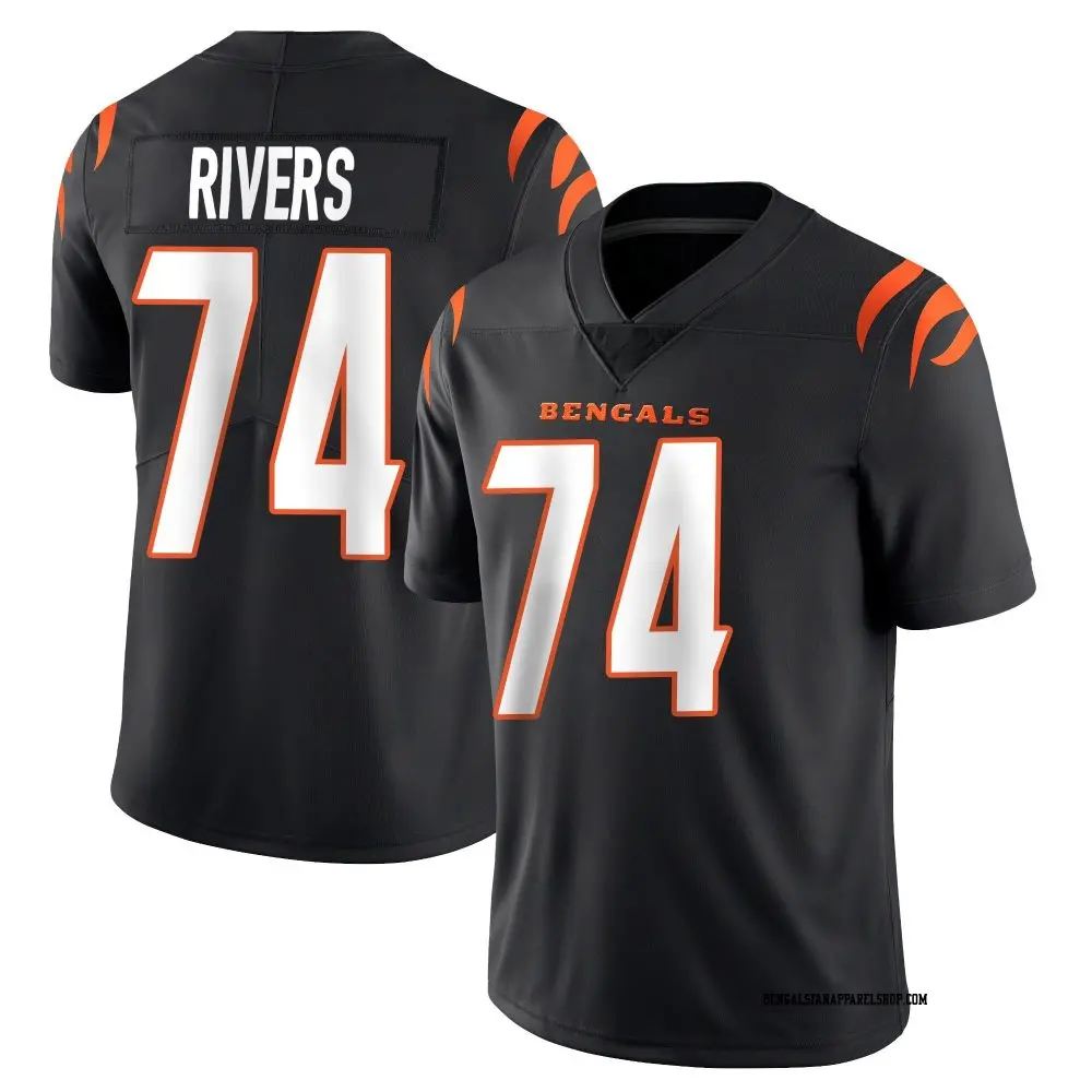 Limited Black Men's Jalen Rivers Cincinnati Bengals Team Color Vapor Untouchable Jersey