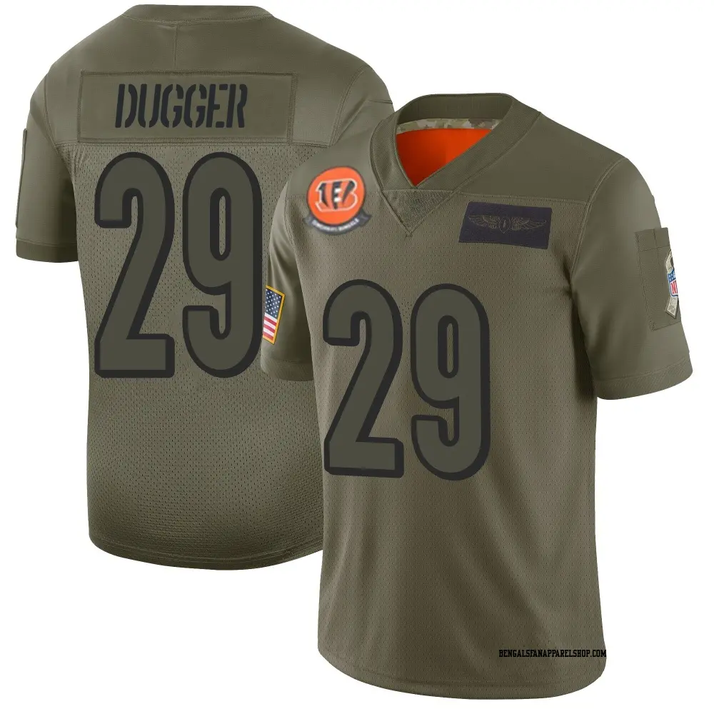 Limited Camo Youth Kyle Dugger Cincinnati Bengals 2019 Salute to Service Jersey