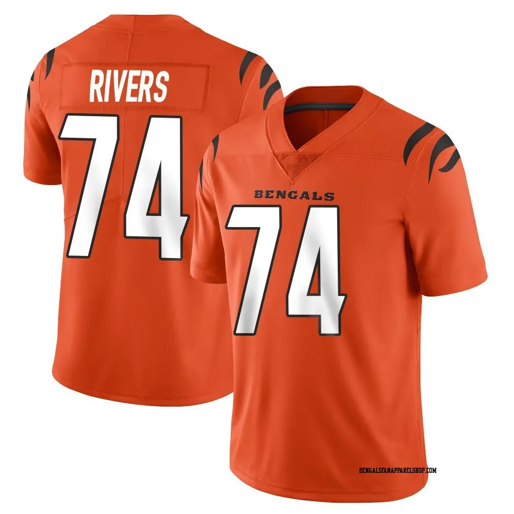 Limited Orange Men's Jalen Rivers Cincinnati Bengals Vapor Untouchable Jersey