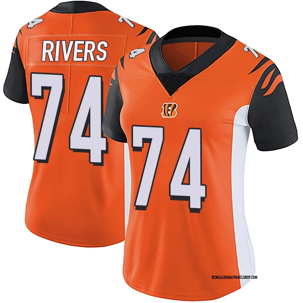 Limited Orange Women's Jalen Rivers Cincinnati Bengals Vapor Untouchable Jersey